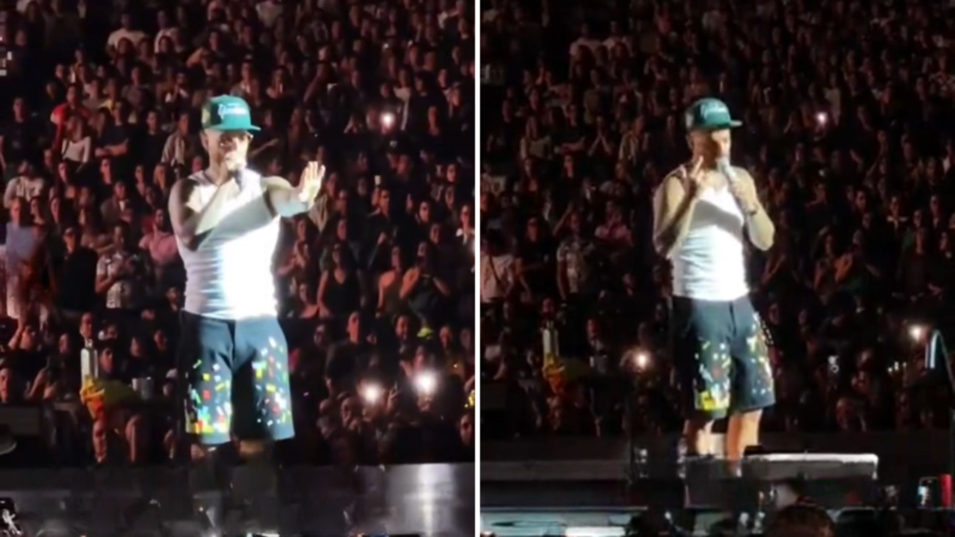 Maluma grijpt in tijdens concert en spreekt fan aan: 'Denk je echt dat dit een goed idee is?'