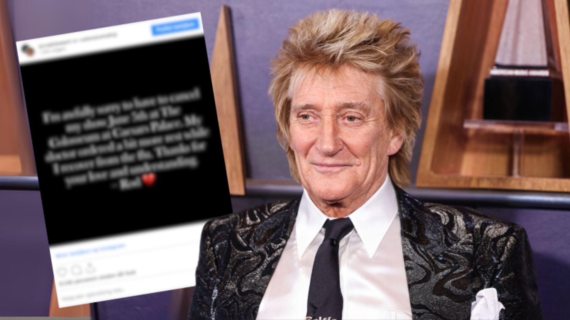 Rod Stewart cancelt opnieuw concert in Las Vegas op doktersadvies