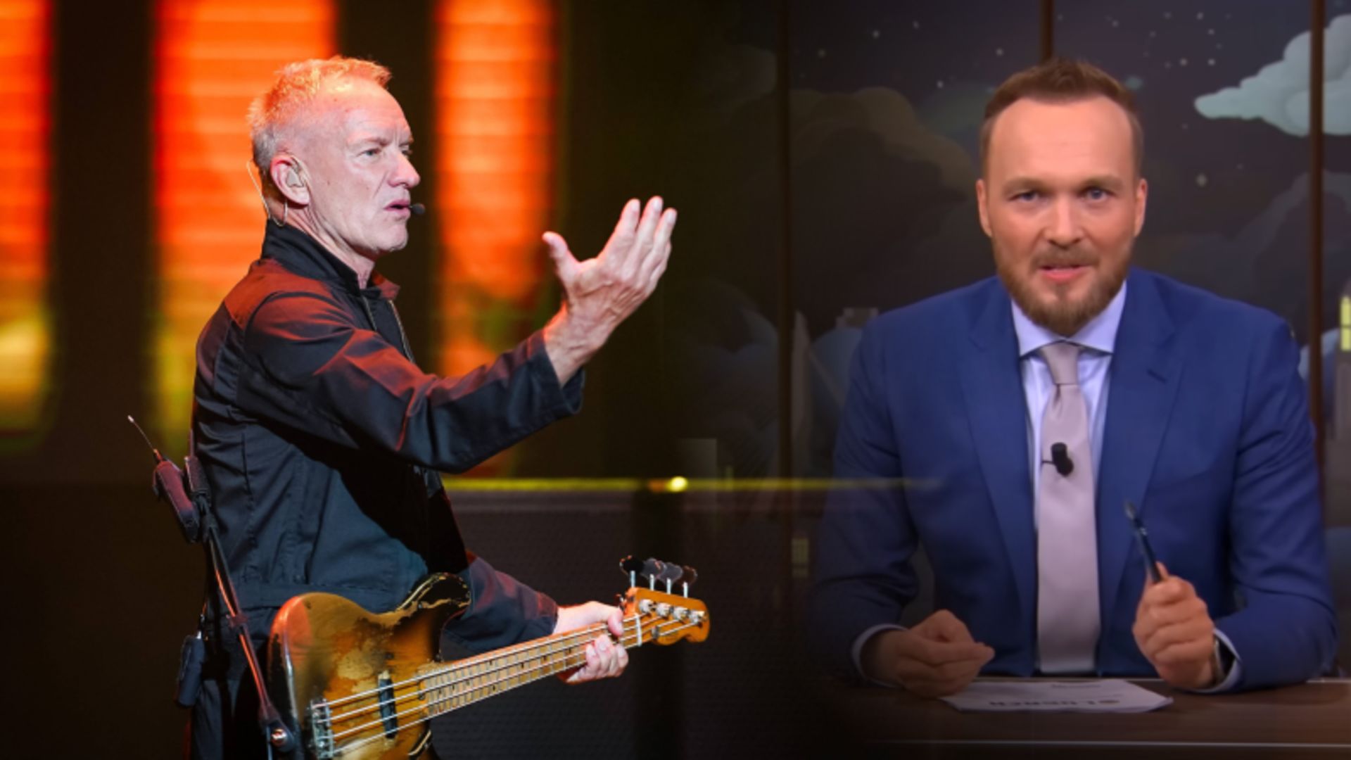Sting verrast met interview en optreden bij Arjen Lubach op RTL